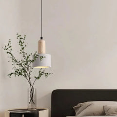 White Light Single Pendant For Kitchen Ozawa Cement Ip20