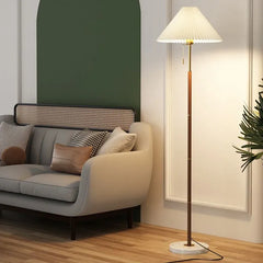 Floor Lamp For Bedroom Ozawa Metal & Fabric Plug