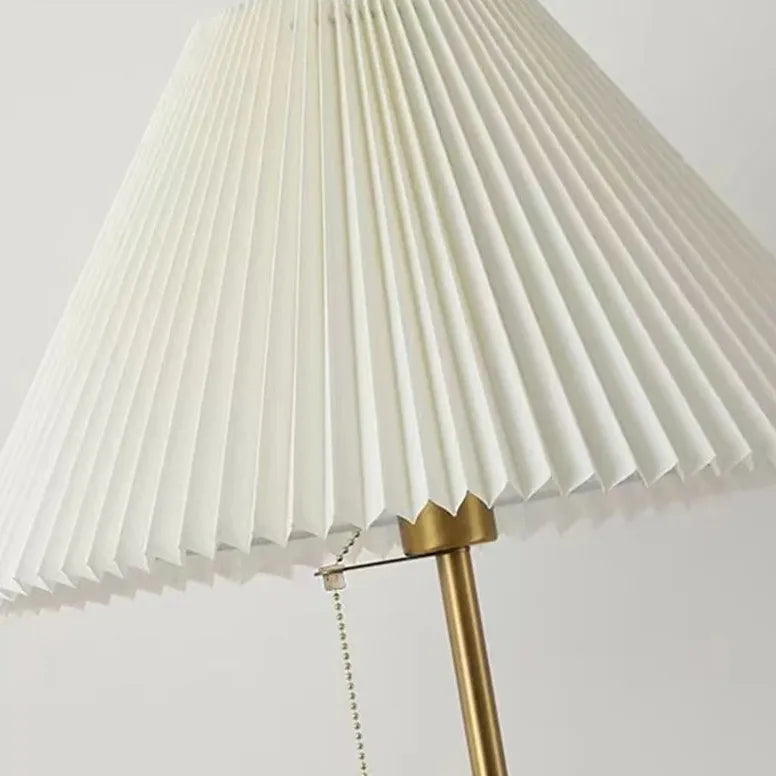 Floor Lamp For Bedroom Ozawa Metal & Fabric Plug