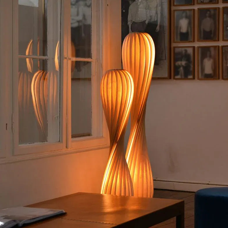 Floor Lamp For Children's Room Ozawa Wood Led Without Bulbs