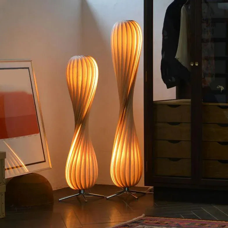 Floor Lamp For Children's Room Ozawa Wood Led Without Bulbs