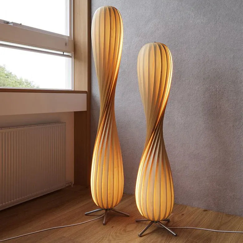 Floor Lamp For Children's Room Ozawa Wood Led Without Bulbs