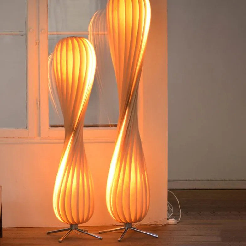 Floor Lamp For Children's Room Ozawa Wood Led Without Bulbs