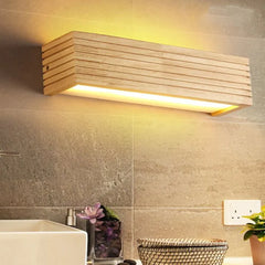 Mirror Light For Bathroom Ozawa Wood Led Ip44