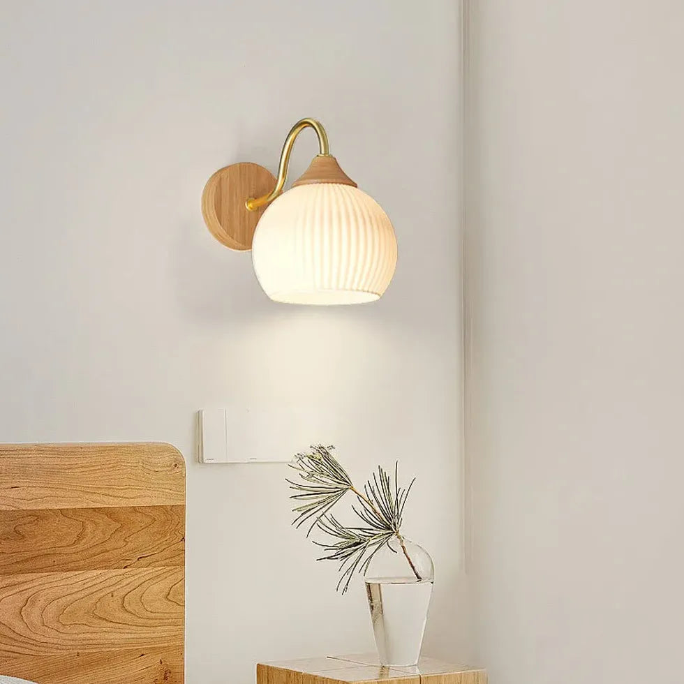 Single Arm Wall Light For Bedroom Ozawa Resin Warm White Ip20