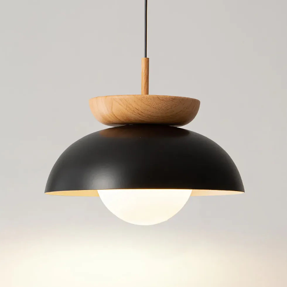 Black Light Single Pendant For Kitchen Ozawa Wood