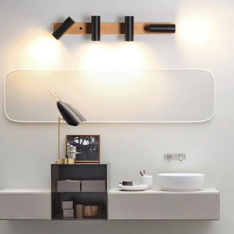 Multi Arm Wall Light For Bathroom Ozawa Wood