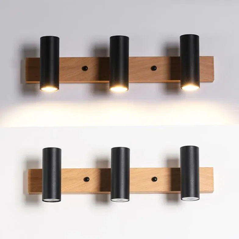 Multi Arm Wall Light For Bathroom Ozawa Wood