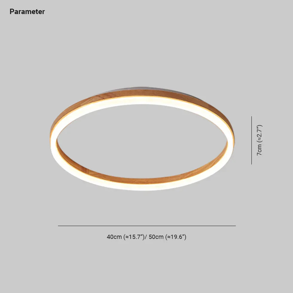 Low Ceiling Light For Bedroom Round Ozawa Wood Led Dimmable Ip20