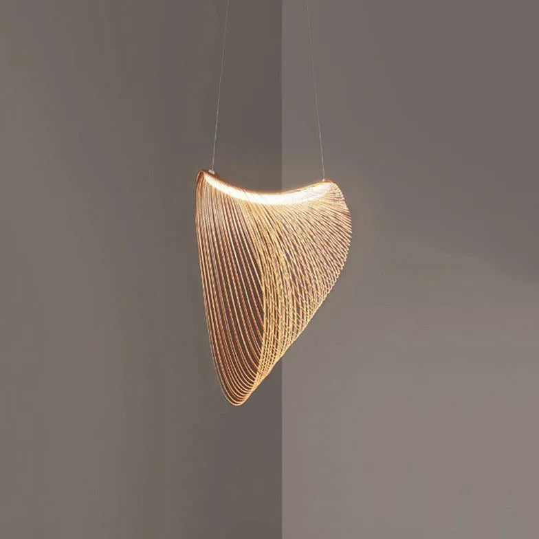 Statement Pendant Light For Living Room Ozawa Wood Warm White Ip20 Led