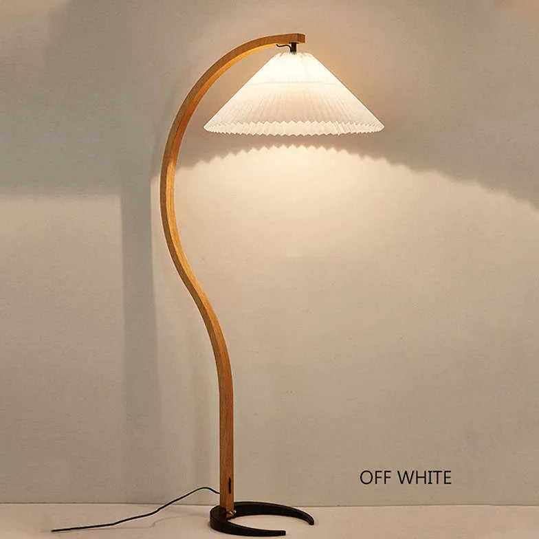 Floor Lamp For Bedroom Ozawa Metal & Fabric Ip20 Plug Warm White