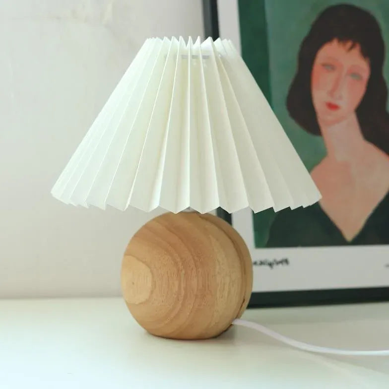 White Rattan Vintage Bedside Table Lamp