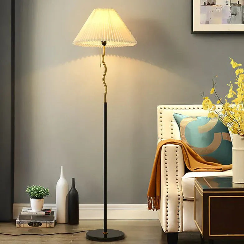 Black Floor Lamp For Study Room Ozawa Metal Led Plug