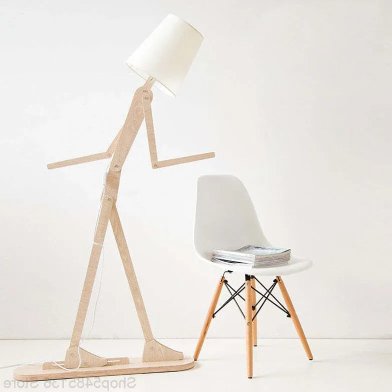 Floor Lamp For Study Room Ozawa Metal&wood Plug Led