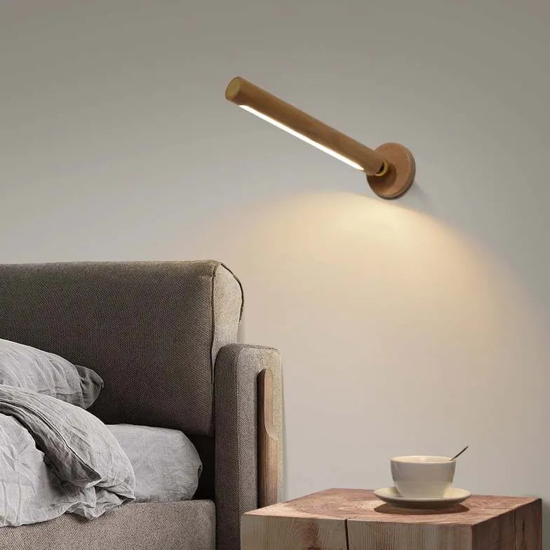 Rechargeable Removable Mounted Wall Lamp Wood