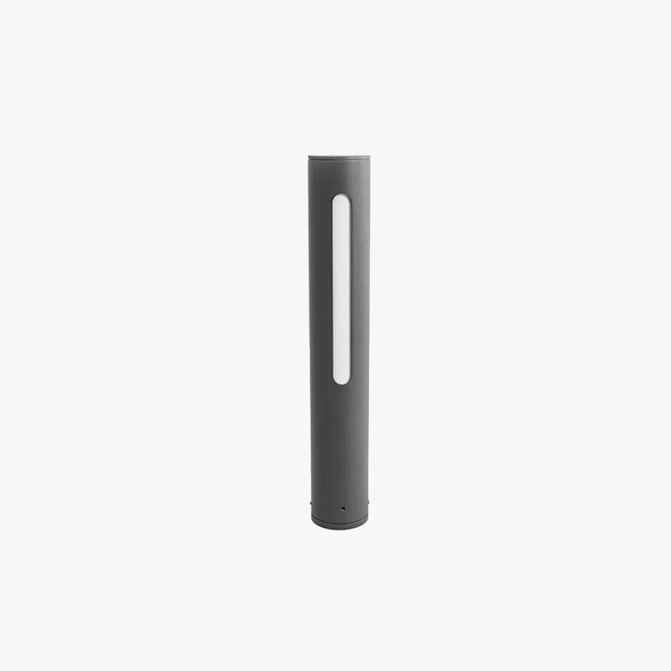 Black Post & Bollard Light Linear Pena Metal & Acrylic Outdoor Warm White Ip65 Led