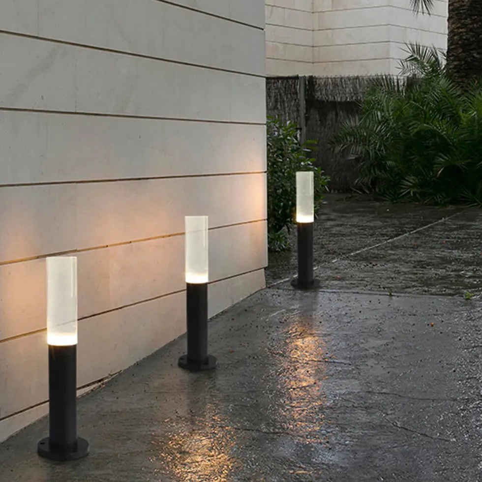 Black Post & Bollard Light Pena Metal Outdoor Ip65 Led