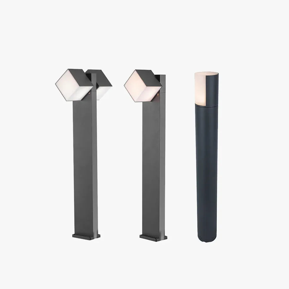 Black Post & Bollard Light Pena Metal Ip65