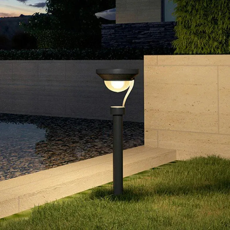 Grey Solar Light Pena Metal Cool White Led Outdoor Ip65