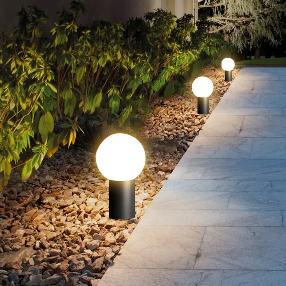 Black Post & Bollard Light Pena Metal Led Warm White Outdoor Ip65