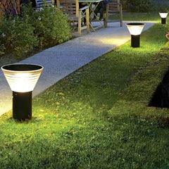 Black Solar Light Pena Metal & Acrylic Solar Led Cool White