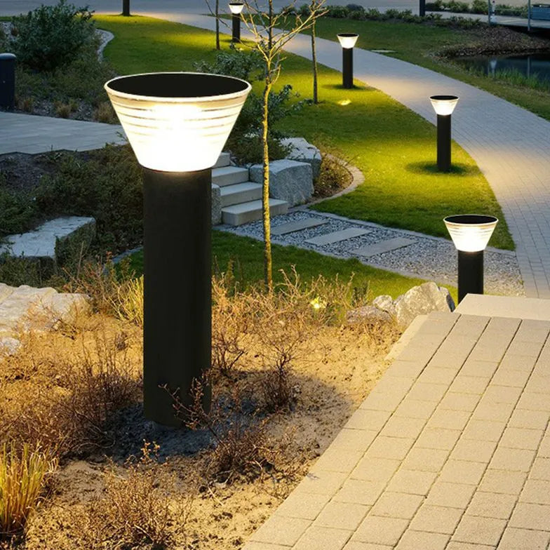 Black Solar Light Pena Metal & Acrylic Solar Led Cool White