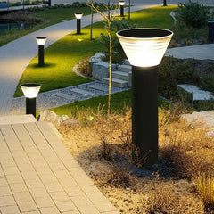 Black Solar Light Pena Metal & Acrylic Solar Led Cool White