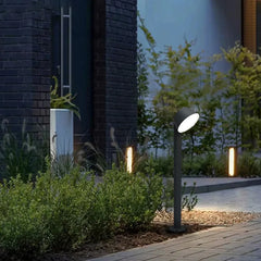 Black Post & Bollard Light Cylinder Pena Metal Outdoor Dimmable Ip65 Led