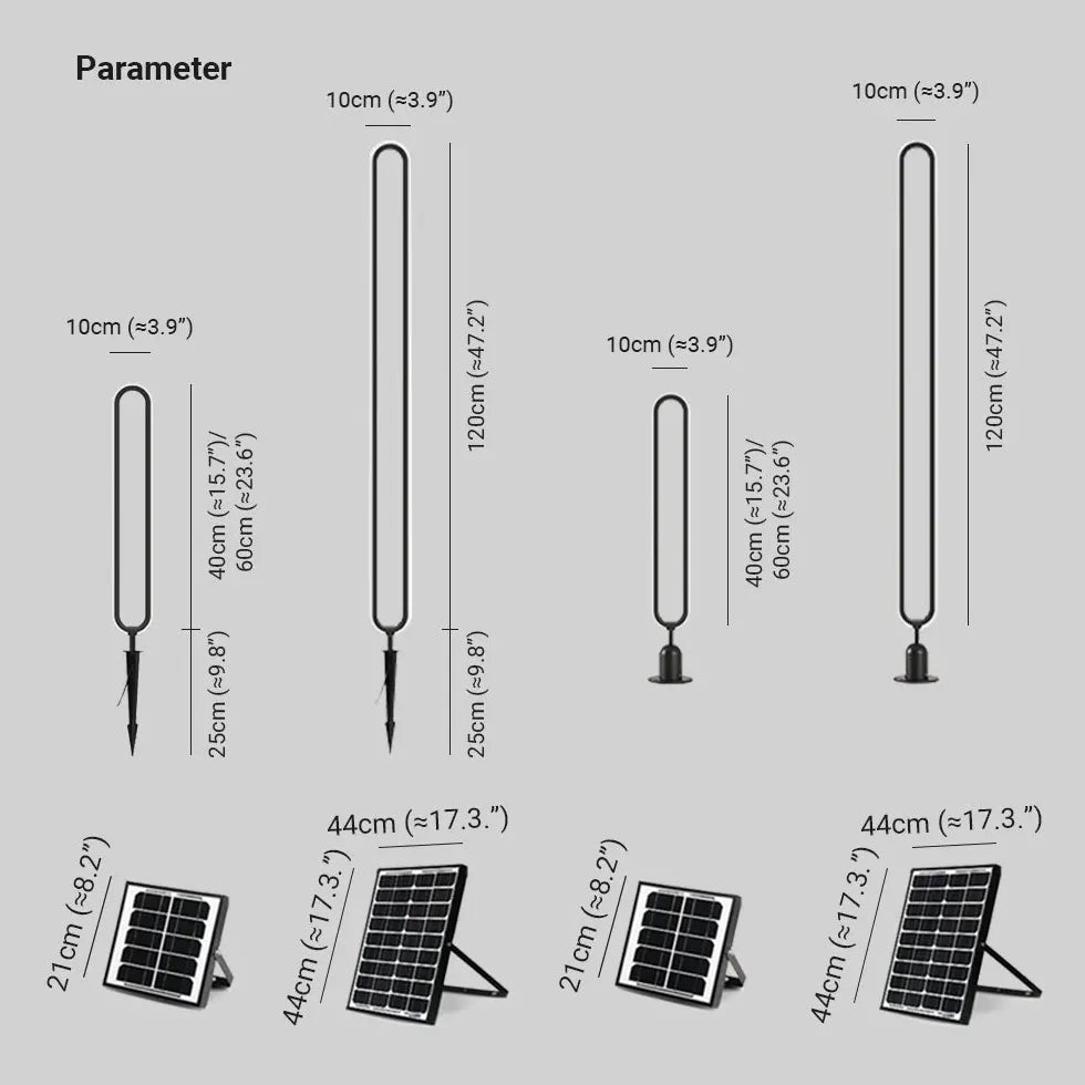 Black Solar Hybrid Pena Metal & Acrylic Ip65 Solar Outdoor Natural Light