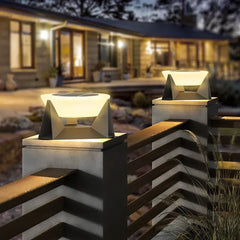 Black Solar Light Round Pena Metal & Acrylic Outdoor Warm White Ip65