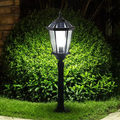 Black Solar Light Pena Metal & Glass Ip65 Led Solar Outdoor