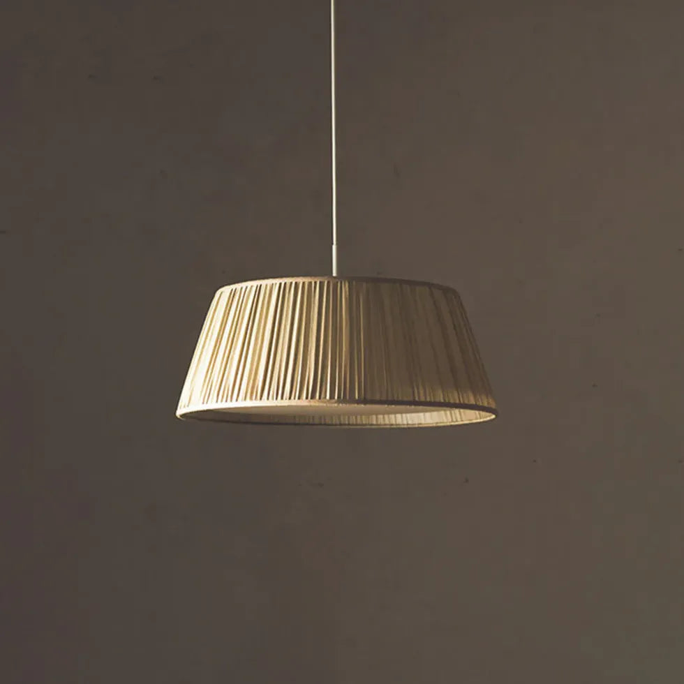 Light Single Pendant For Bedroom Renee Metal & Fabric Led