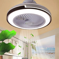 Ceiling Fan With Light For Bedroom Quinn Metal Ip20 Led Dimmable