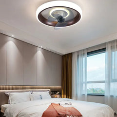 Ceiling Fan With Light For Bedroom Quinn Metal Led Dimmable