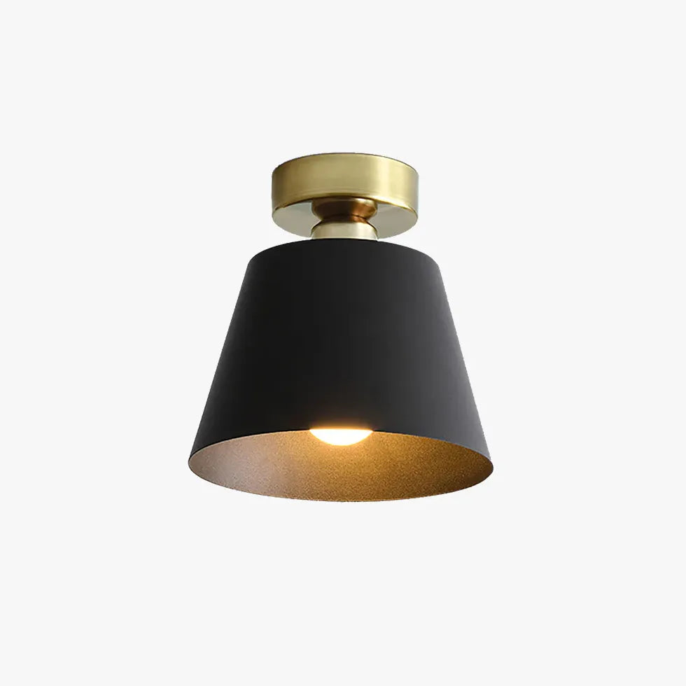 Black Flush Light For Bedroom Quinn Metal Ip20