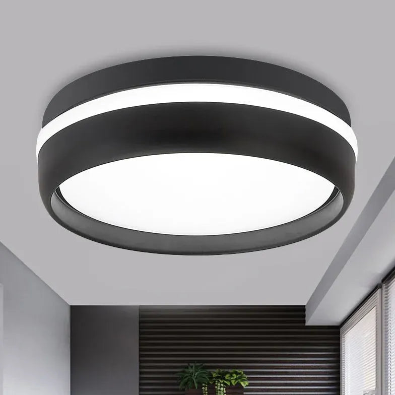 Black Low Ceiling Light For Bedroom Quinn Metal Ip20