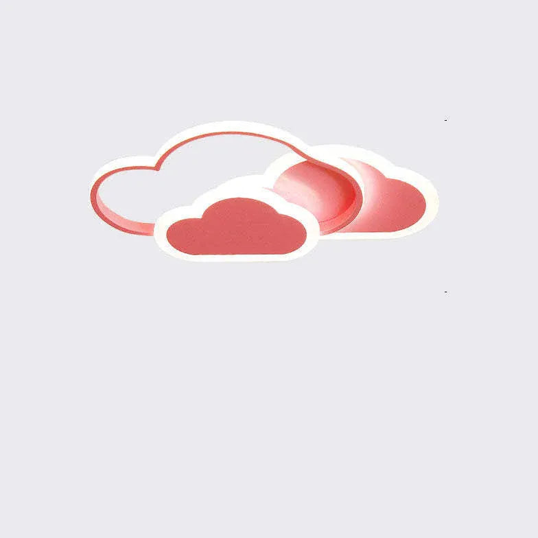 White Cloud Shape Flush Light Acrylic