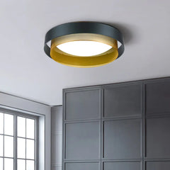 Black Flush Light Quinn Metal Led Ip20