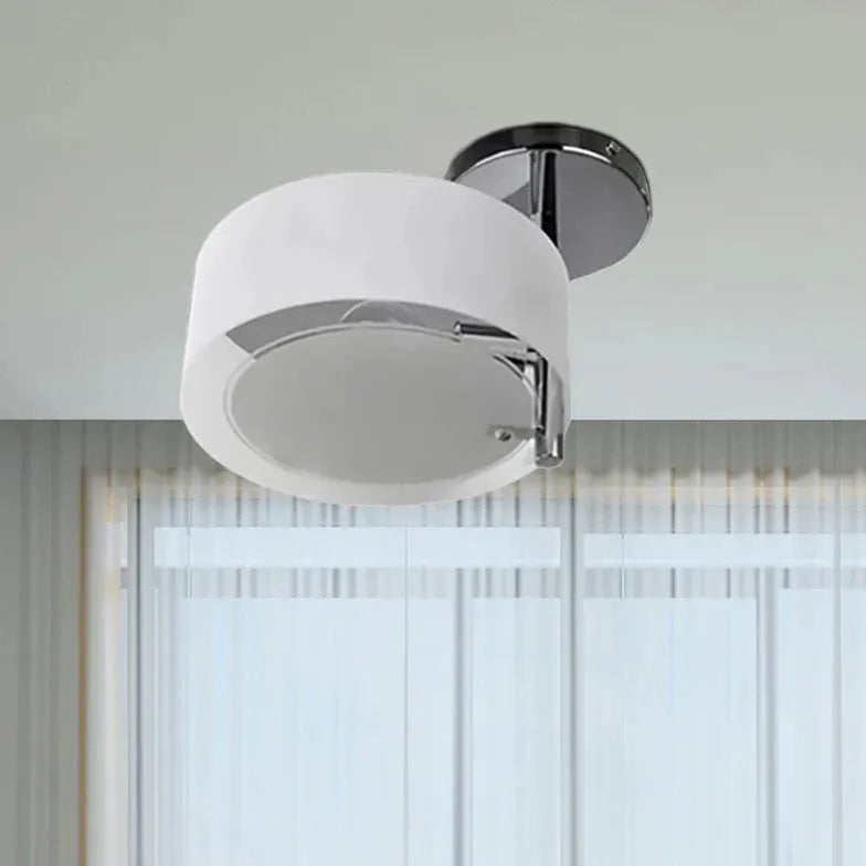 Semi-flush Light For Kitchen Round Quinn Acrylic Ip20 Led Without Bulbs