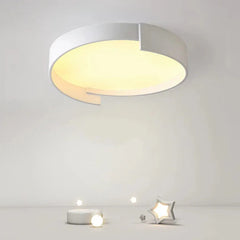 Flush Light For Bedroom Round Macaron Metal & Acrylic