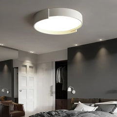 Flush Light For Bedroom Round Macaron Metal & Acrylic