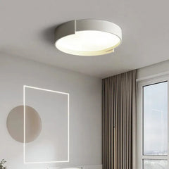 Flush Light For Bedroom Round Macaron Metal & Acrylic