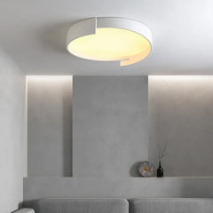 Flush Light For Bedroom Round Macaron Metal & Acrylic