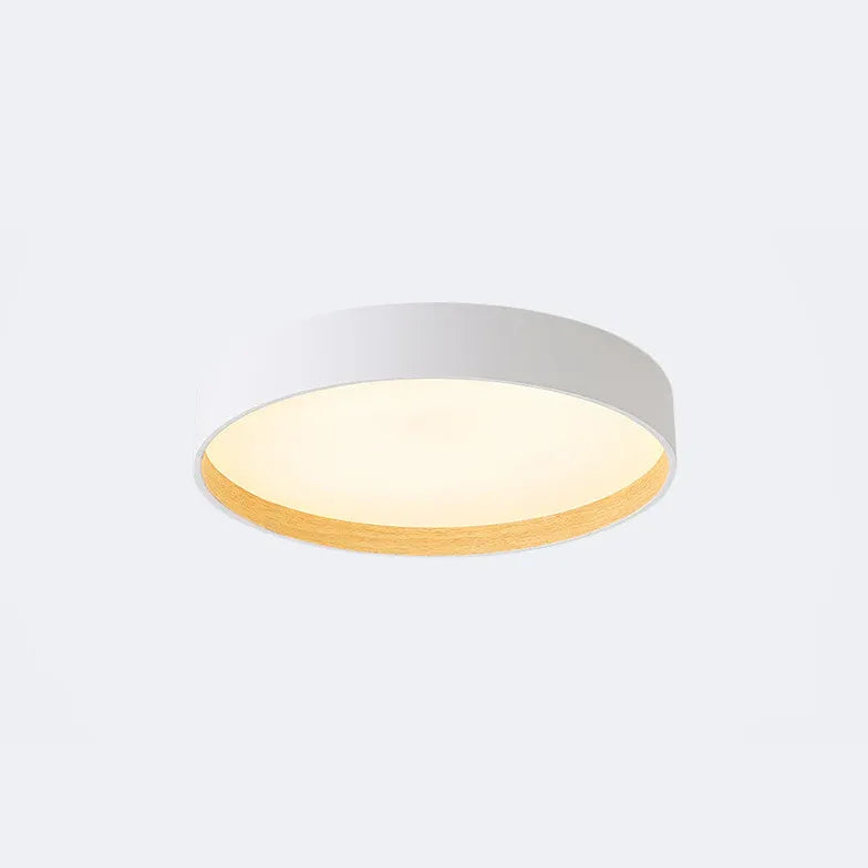 Black Low Ceiling Light For Study Room Round Quinn Metal Led