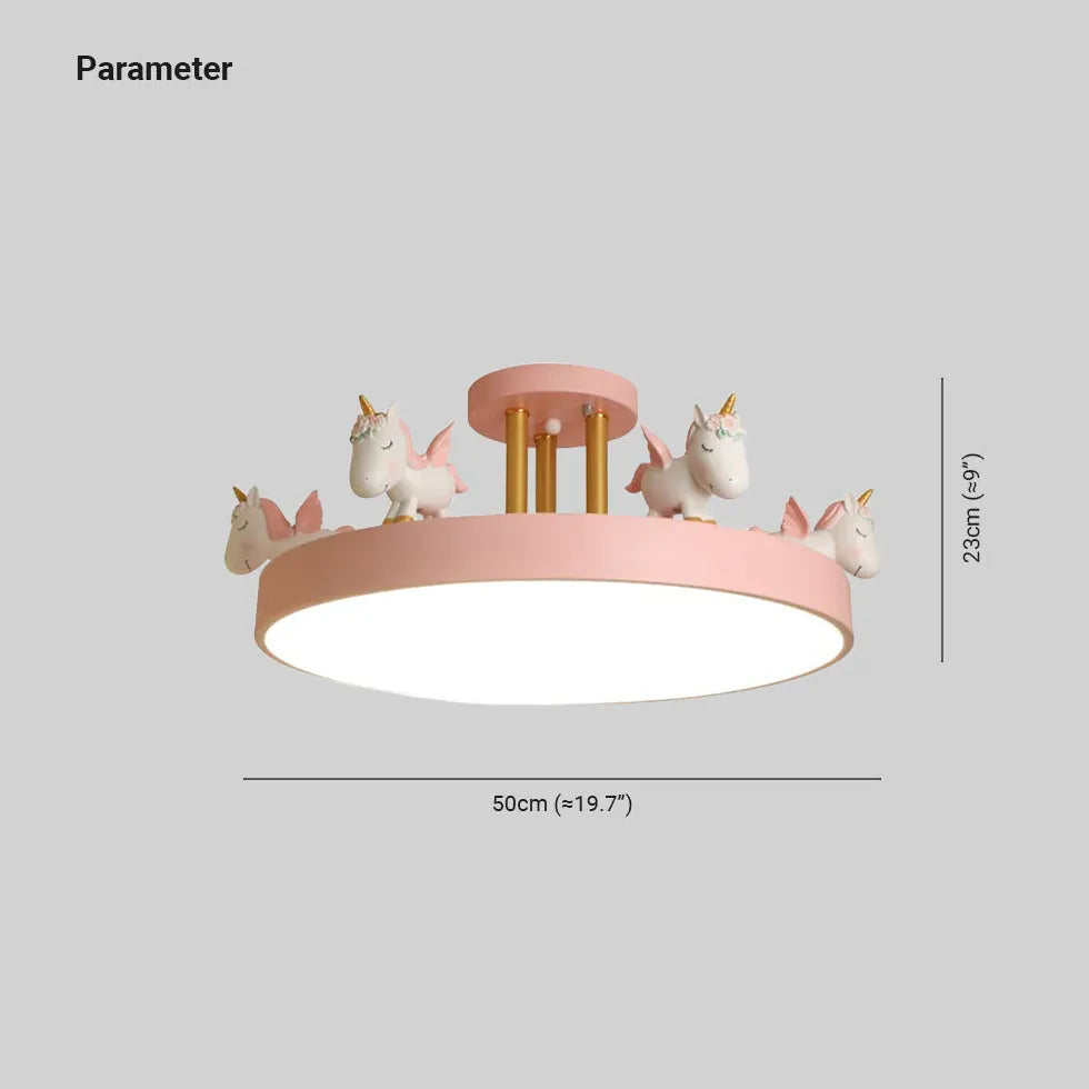 Semi-flush Light For Living Room Round Quinn Wood Led Warm White