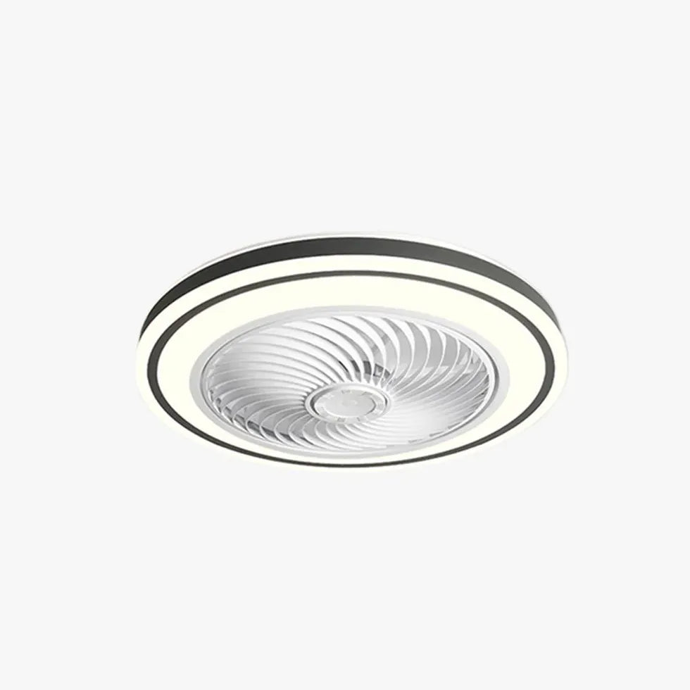 Ceiling Fan With Light For Bedroom Round Quinn Metal Led Ip20