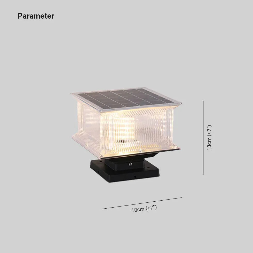 Black Solar Light Rectangular Riley Metal Led Dimmable Ip65 Outdoor