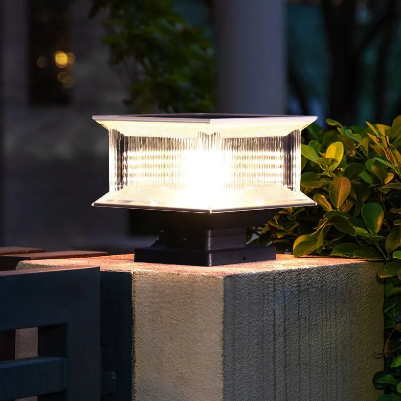 Black Solar Light Rectangular Riley Metal Led Dimmable Ip65 Outdoor