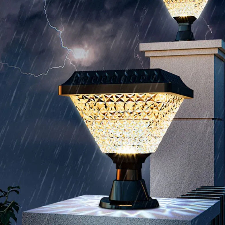 Black Floor Lamp & Lanterns Riley Acrylic Ip65 Solar Led Outdoor