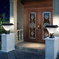 Black Floor Lamp & Lanterns Riley Acrylic Ip65 Solar Led Outdoor